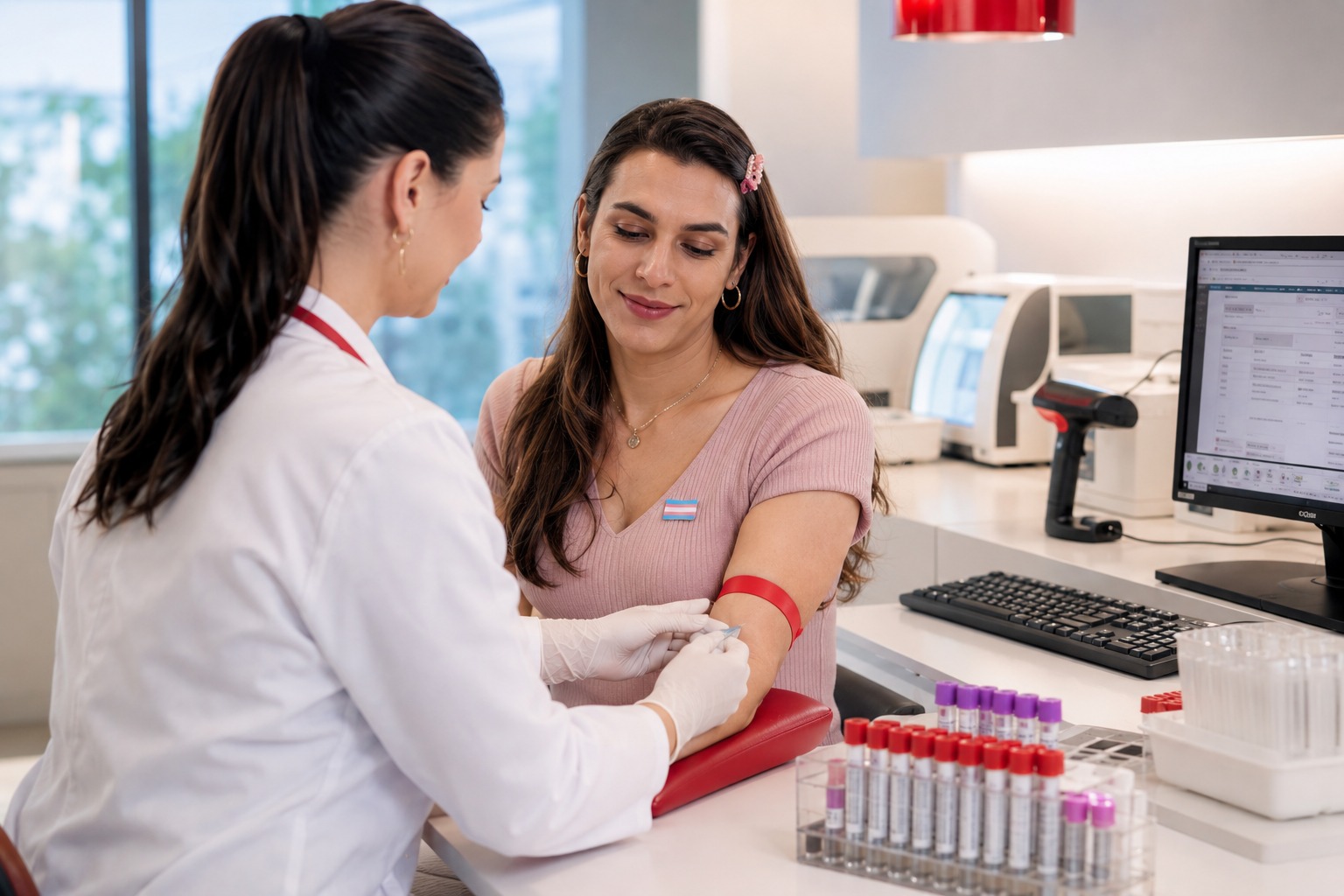 Exames na terapia hormonal trans