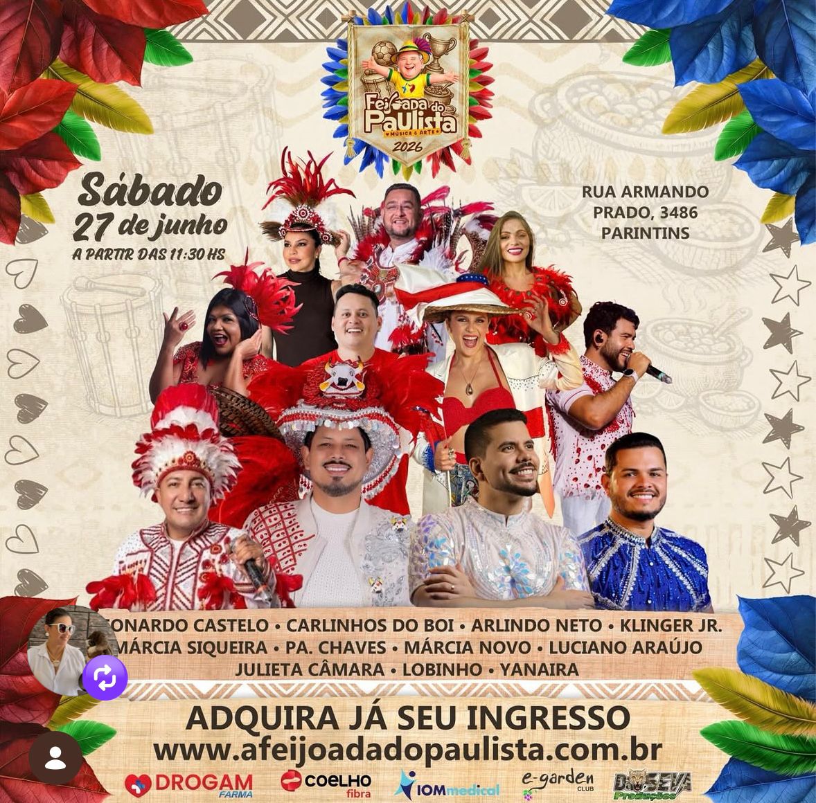 Festival ganha festa gigante