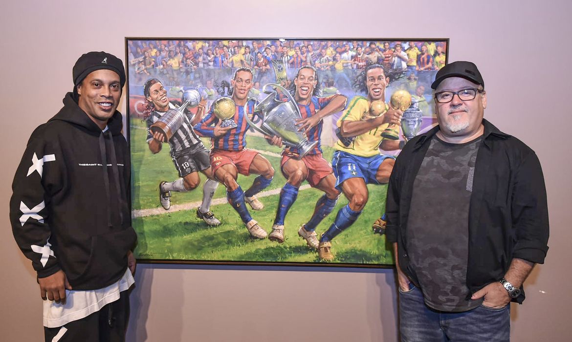 Futebol e arte se unem em mostra