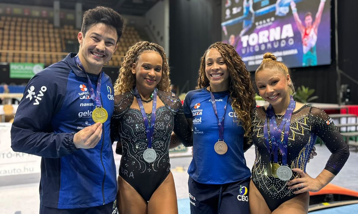 Brasil conquista cinco pódios no último dia da Copa de Ginástica